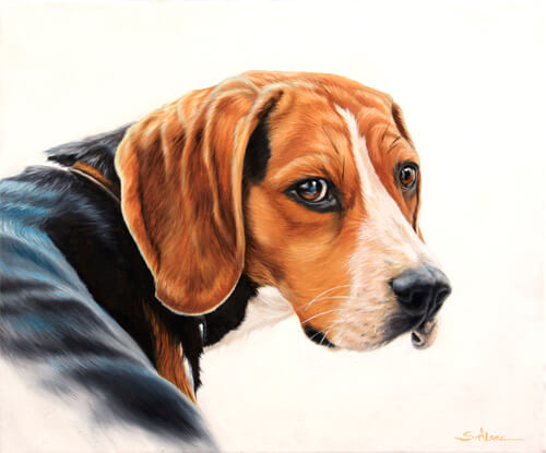 dog painting : beagle