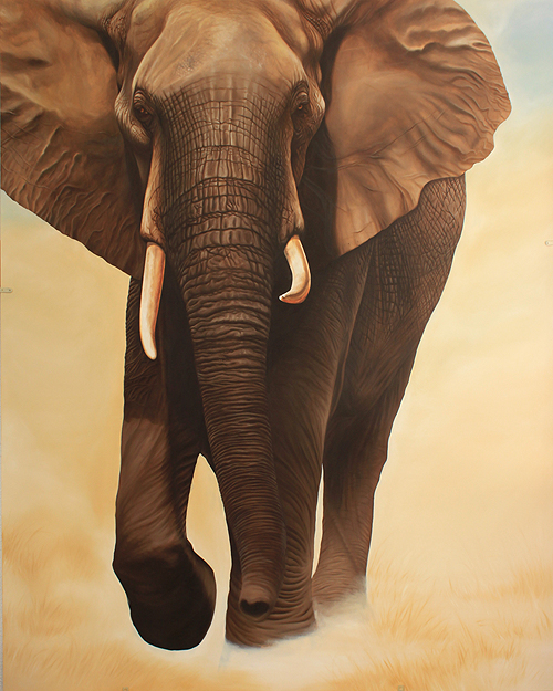 peinture éléphant