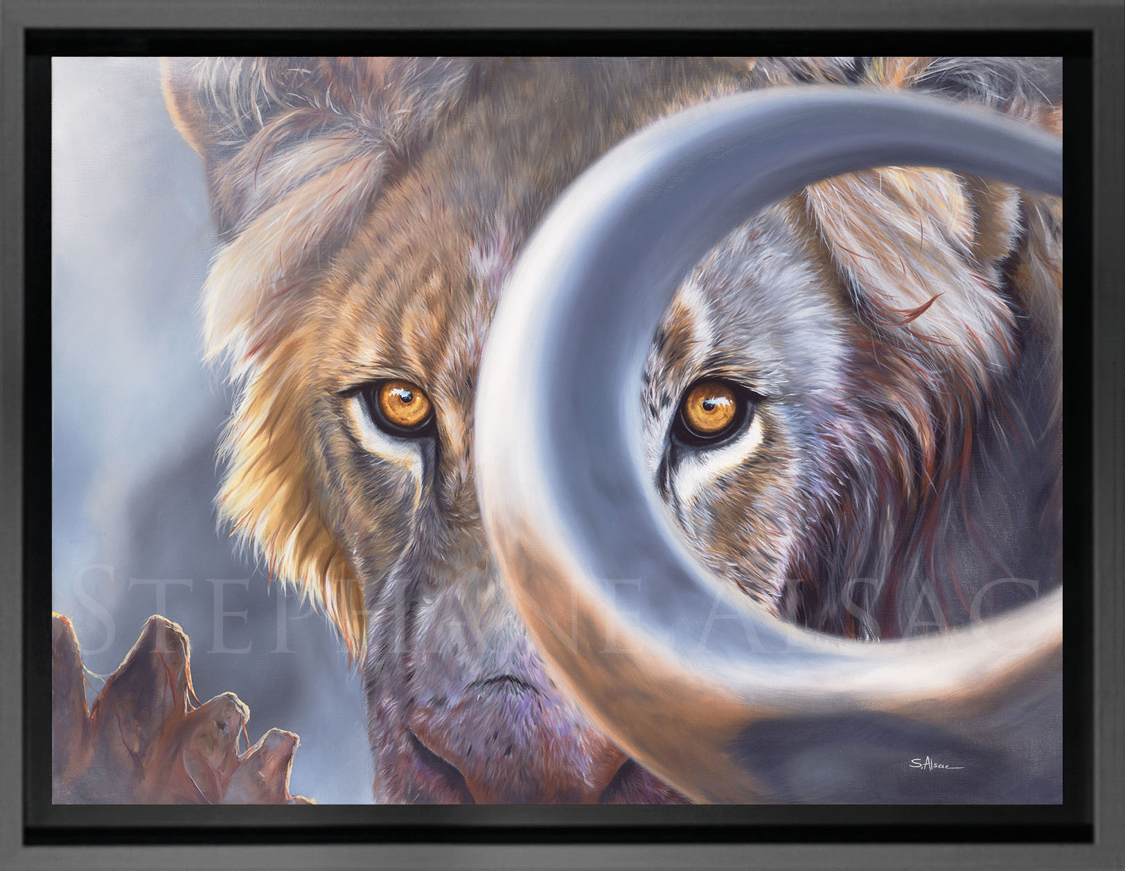 giclee-print-canvas-paintion-lion-africa-realiste