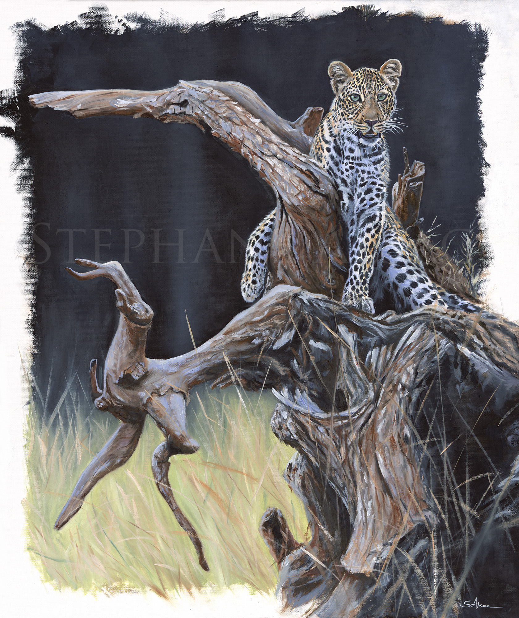 tableau-peinture-felin-leopard-afrique-realiste-artiste-alsac
