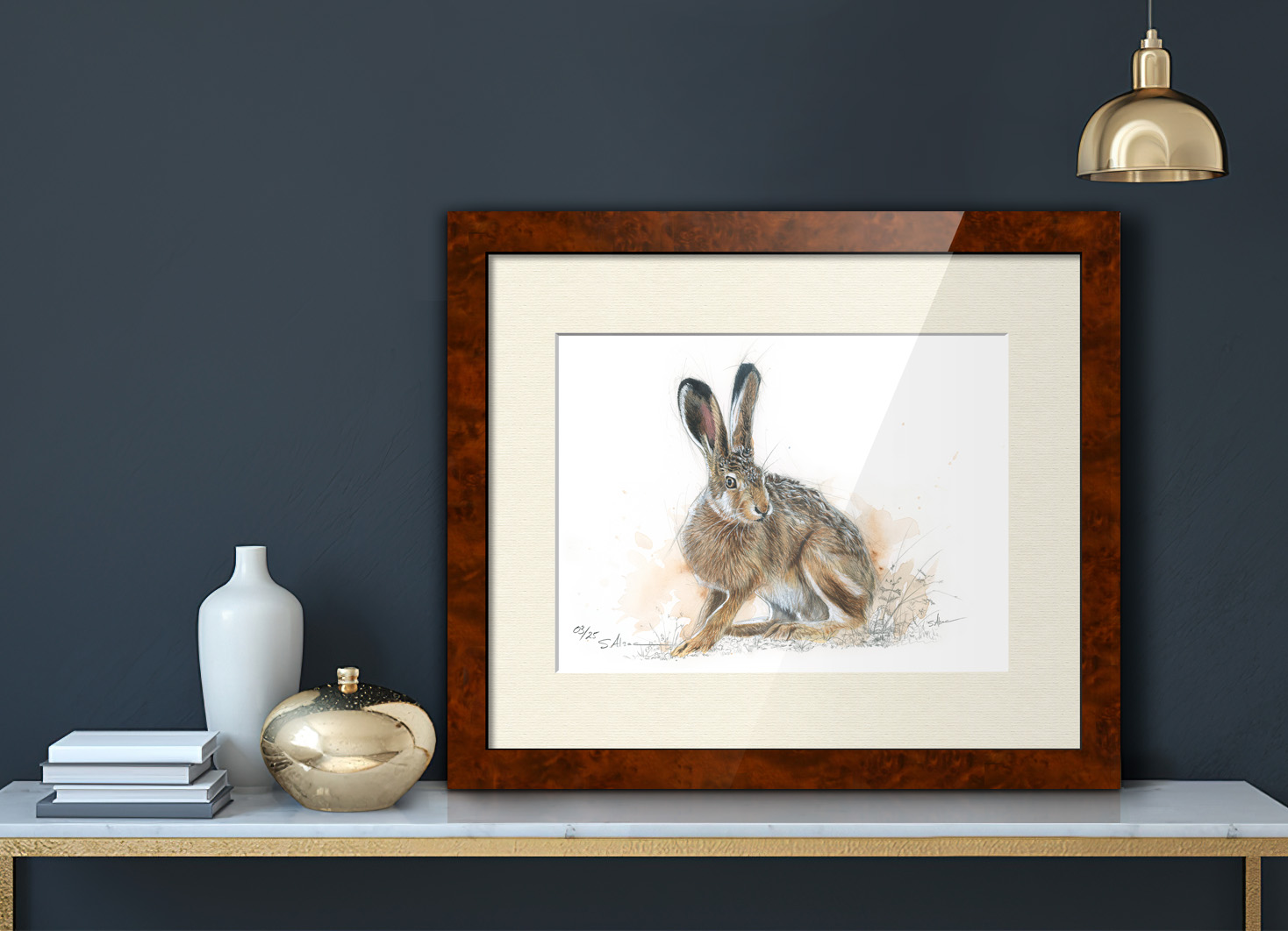 wall-decor-hunting-gift-hunter-painting-hare