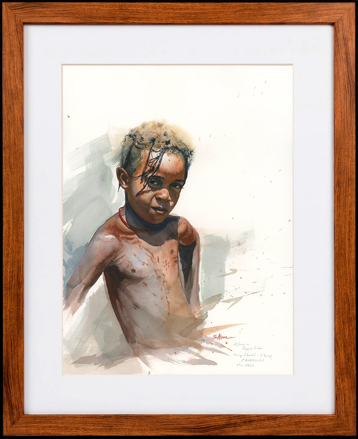 portrait-petite-fille-africaine-peinture-aquarelle-carnet-voyage-afrique-art