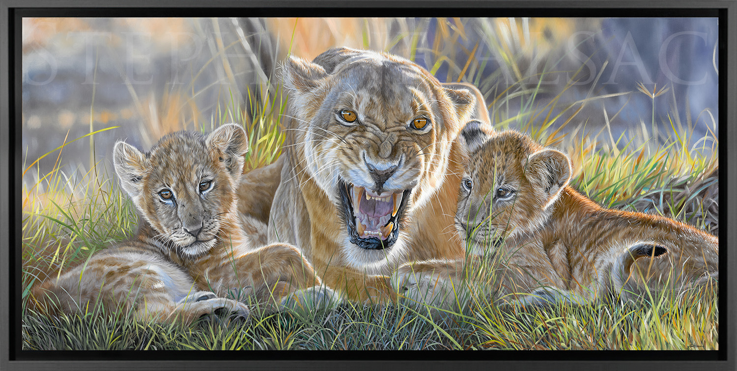 painting-canvas-lion-family-pride-animal-artist-alsac