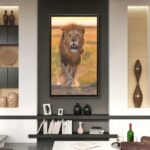 Art-Deco-murale-impression-peinture-toile-moderne-lion