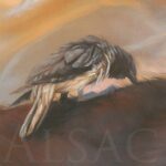 painting-oxpecker-buffalo-savannah–africa