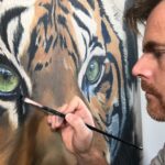 artist-painter-painting-tiger