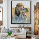 lion-wildebeest-interior-african-design-elegant-lodge-style-big-painting