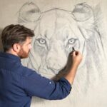 sketching-canvas-drawing-portrai-lioness