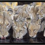 big-painting-african-animals-lions-frame-lioness-lion-cub