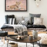 idea-decor-interior-living-room-african-animal-painting-lion