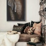 idee-deco-tableau-toile-imprime-elephant-peinture