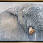 peinture-portrait-elephant-afrique-tableau-animaux-afrique