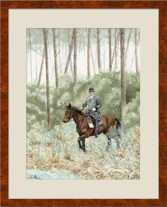 foxhound scene painting