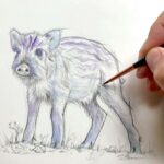 realisation-painture-animaux-sanglier-art-animalier