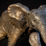 sculpture-bronze-elephanteau-artiste-animalier-alsac