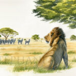 solitary-man-painting-lion