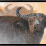 oil-painting-canvas-africa-buffalo-savannah