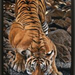 tableau-moderne-realiste-tigre-bengal-inde-toile