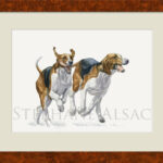 houd-dogs-painting-watercolor-framed